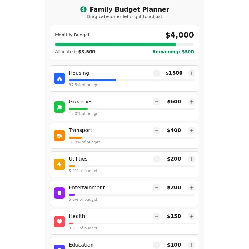Family Budget Planner preview