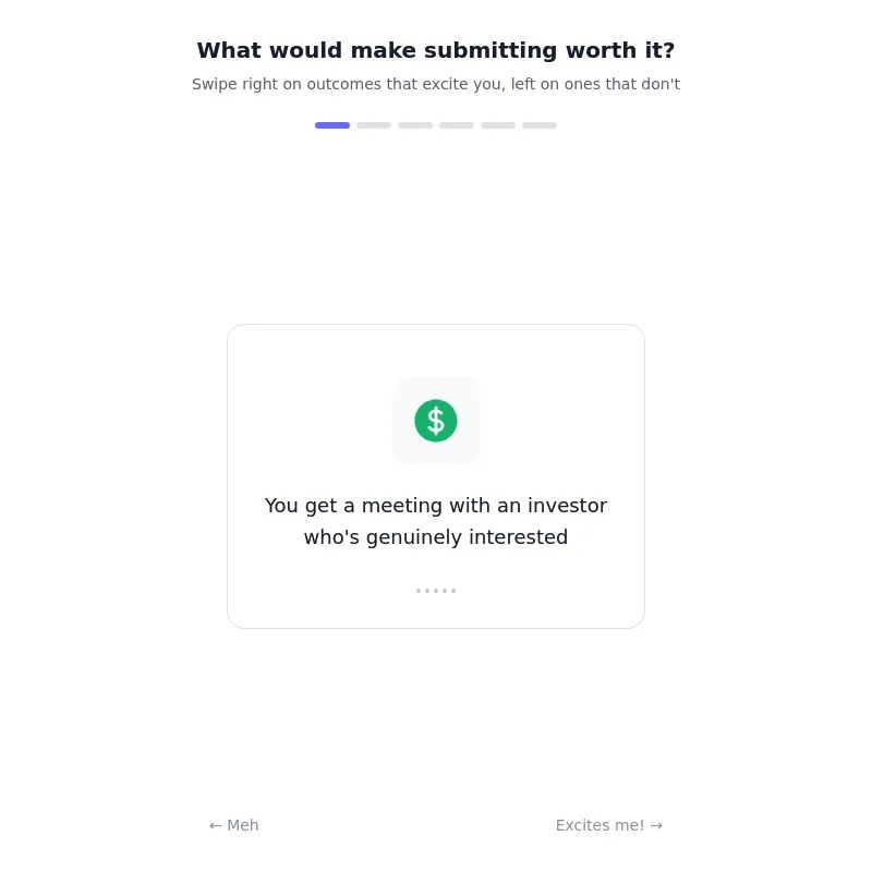 👔 VC tinder preview